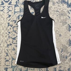 Nike Women's Black & White Tank Top